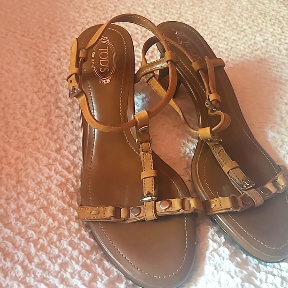 Tod's size 35.5 brown leather